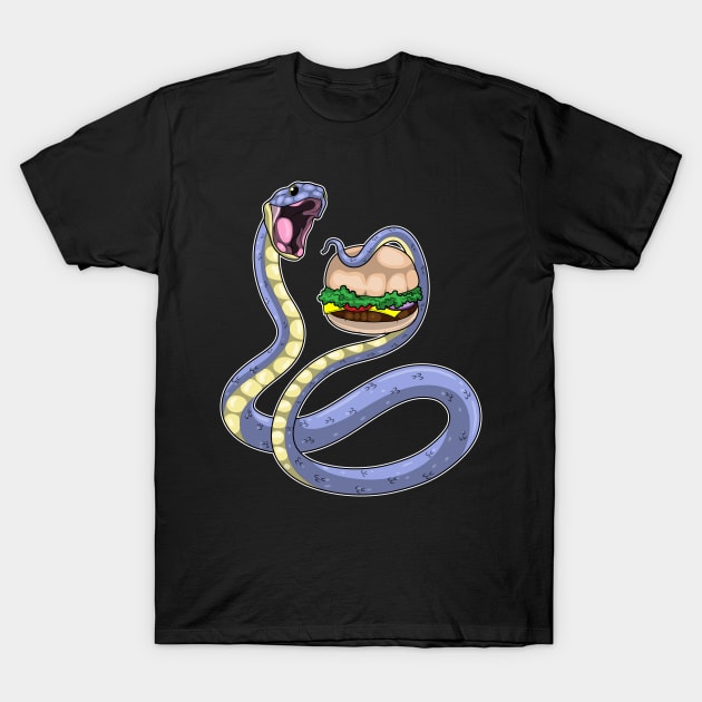 Snake Burger T-Shirt by Markus Schnabel